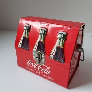 Coca Cola Mini Collectable Lunchbox Style Tin With Handle